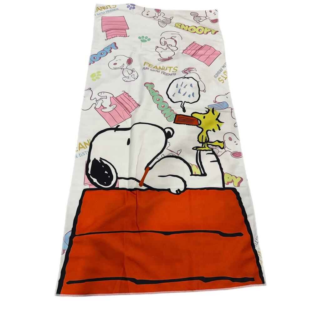 Snoopy and Woodstock beach towel